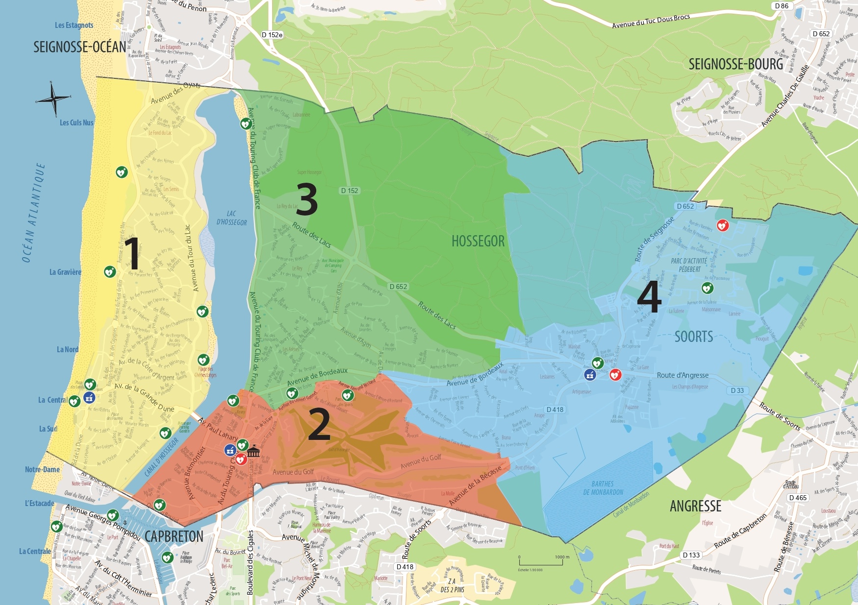 Découpage des quartiers - Référents de quartiers