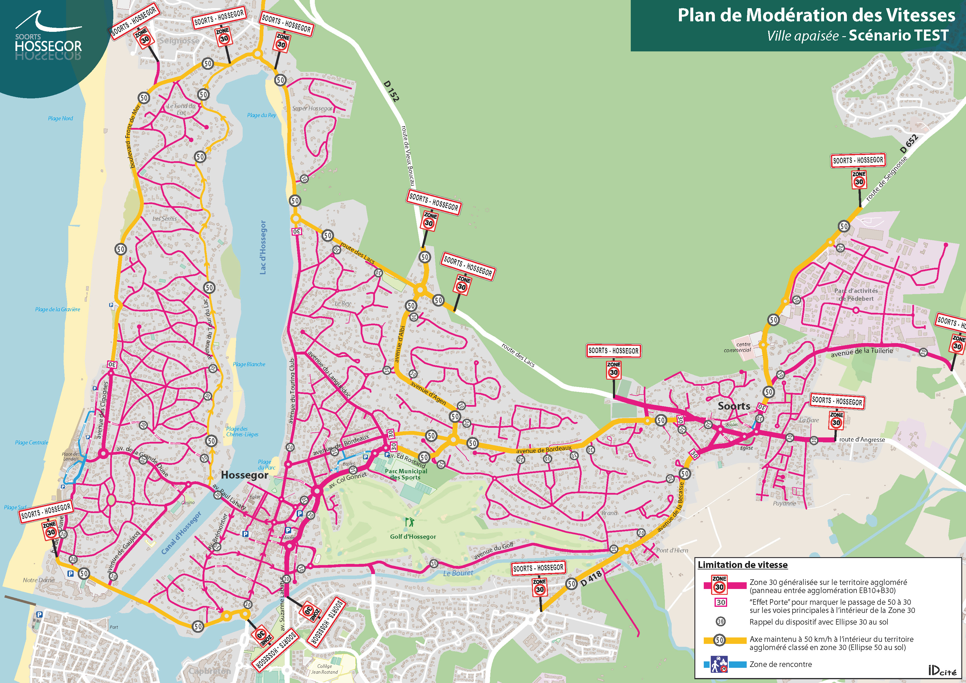 Ville apaisée - plan de modération des vitesses 2024