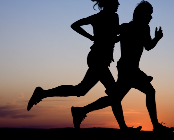 Affiche événement course à pied marathon moderne photo blanc et jaune fluo   - 1